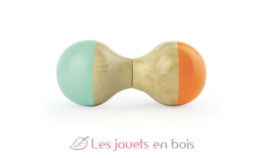 Hochet du Jura mint et orange - Vilac