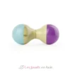 Hochet du Jura turquoise et violet - Vilac