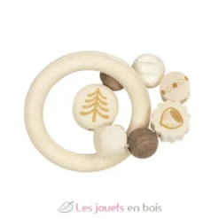 Hochet en bois écureuil - Goki