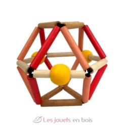 Hochet en bois Grabber Fruity rouge - Bass & Bass