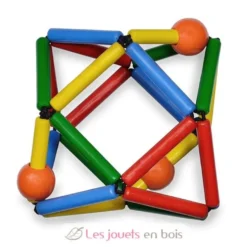 Hochet en bois Grabber Multicolore - Bass & Bass