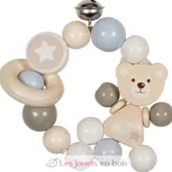 Hochet en bois ourson - Goki