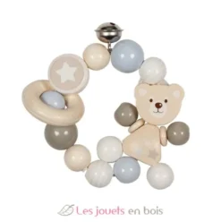 Hochet en bois ourson - Goki