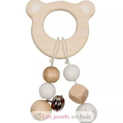 Hochet en bois tête d'ours - Goki