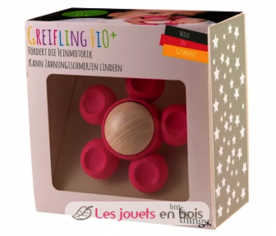 Hochet Fleur Fi0+ rose - Little Big Things