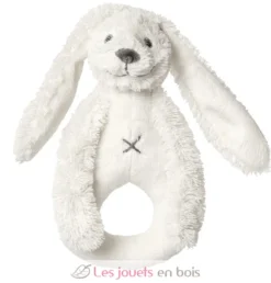 Hochet Lapin Richie blanc crème - Happy Horse