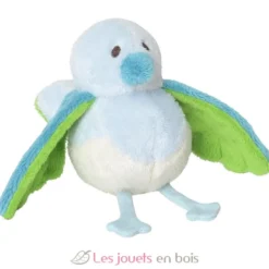 Hochet l'oiseau bleu Birdy 13cm bleu - Happy Horse
