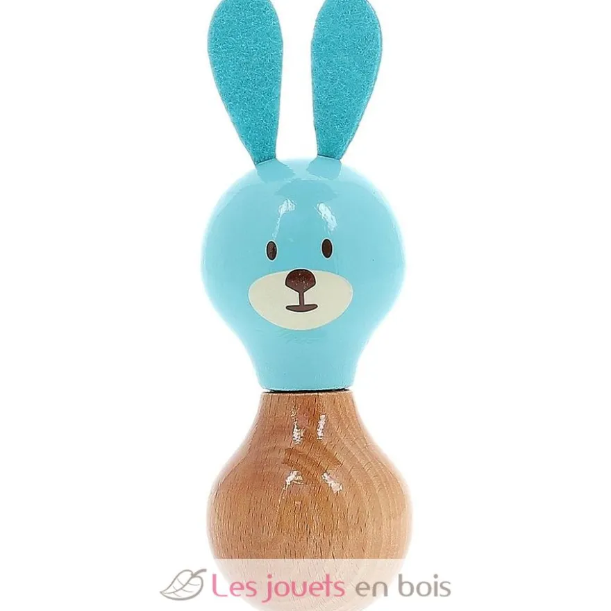 Hochet Maracas Raoul le lapin bleu - Vilac