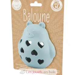 Hochet ourson bleu en silicone - Ulysse