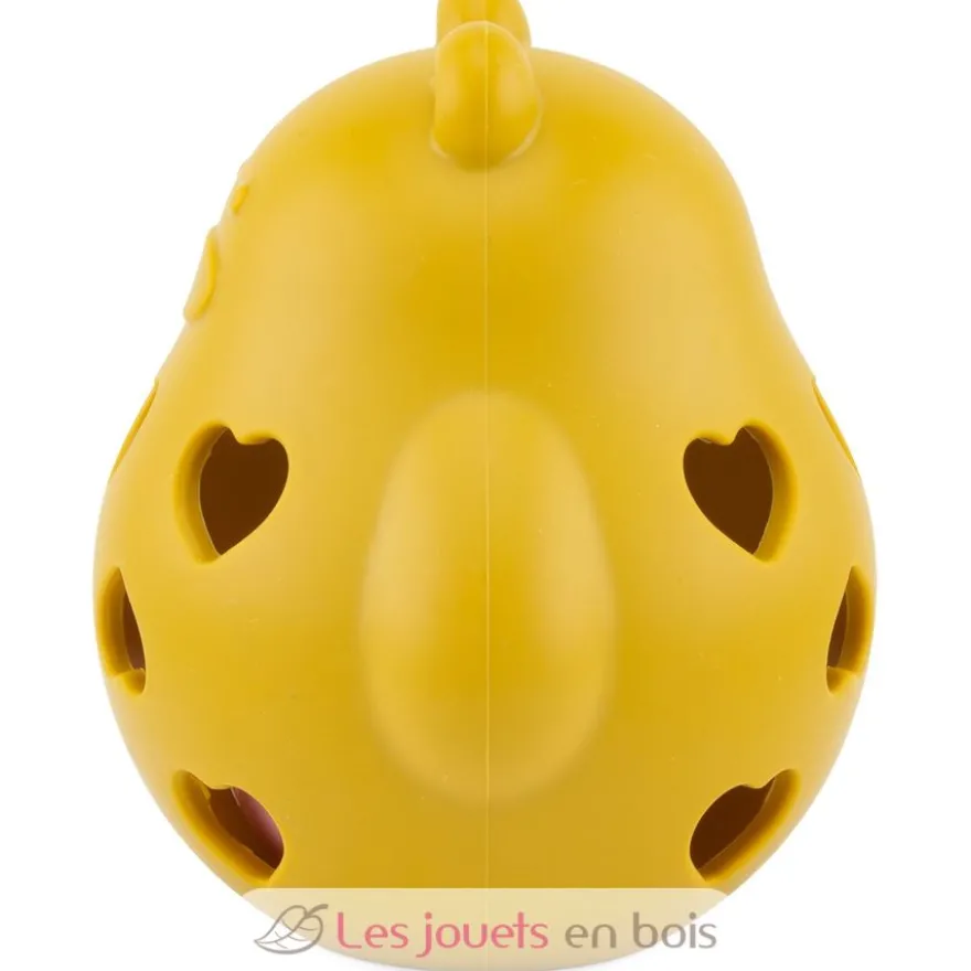 Hochet ourson jaune en silicone - Ulysse