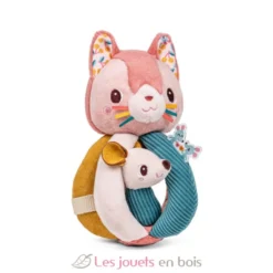 Hochet à poignées Jeanne le chat - Lilliputiens
