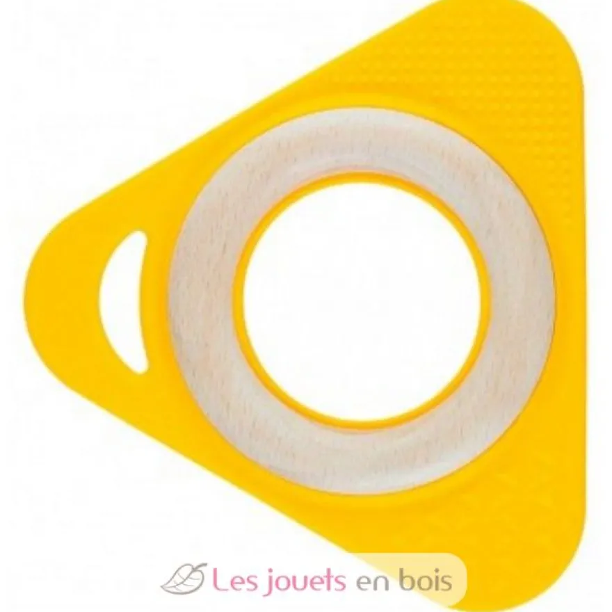 Hochet Triangle Tri0+ jaune - Little Big Things