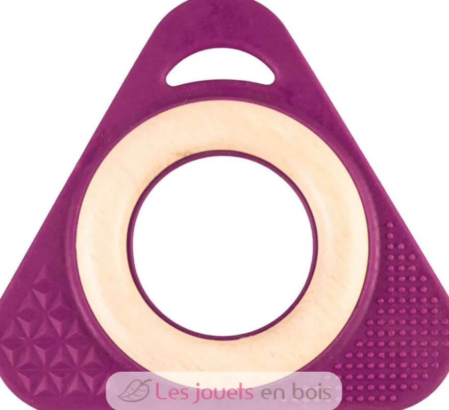Hochet Triangle Tri0+ violet - Little Big Things