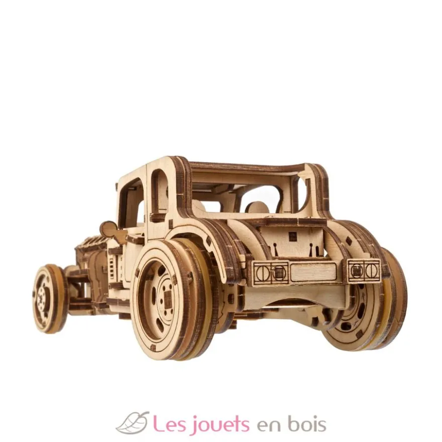 Hot Rod Furious Mouse - Puzzle 3D mécanique en bois - Ugears