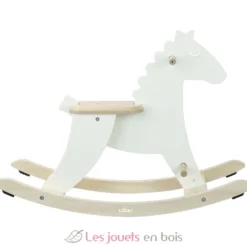 Hudada Cheval à bascule blanc crème avec arceau - Vilac