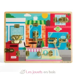 Jeu d'activités loquets et serrures en bois - Bigjigs Toys
