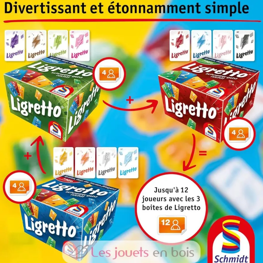 Jeu de cartes Ligretto vert - Schmidt Spiele