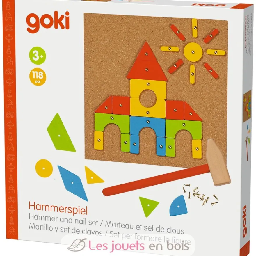 Jeu de clous et marteau - Goki