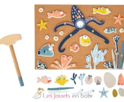 Jeu de clous La mer bleu Small Foot Compagny