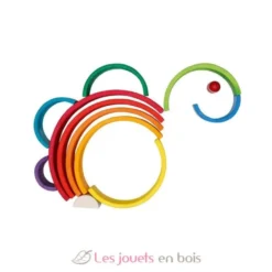 Jeu de construction Arc-en-ciel en bois - Goki