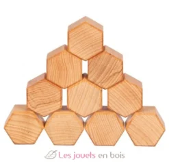 Jeu de construction en bois naturel - Goki
