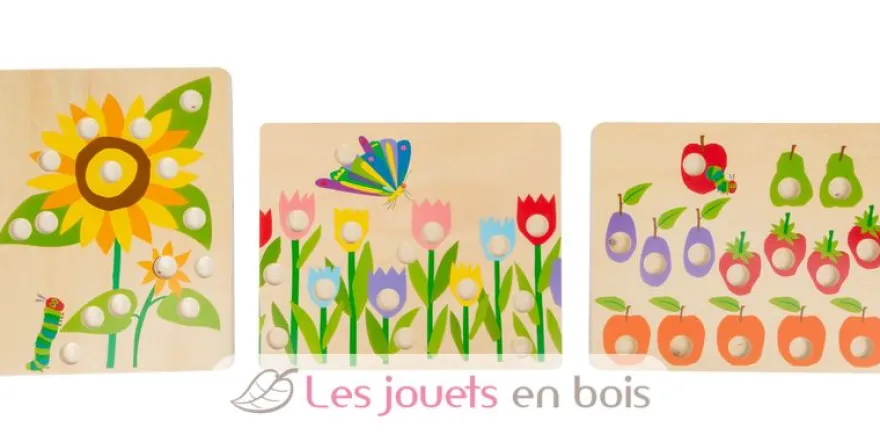 Jeu de couleurs La chenille qui fait des trous - Small Foot company