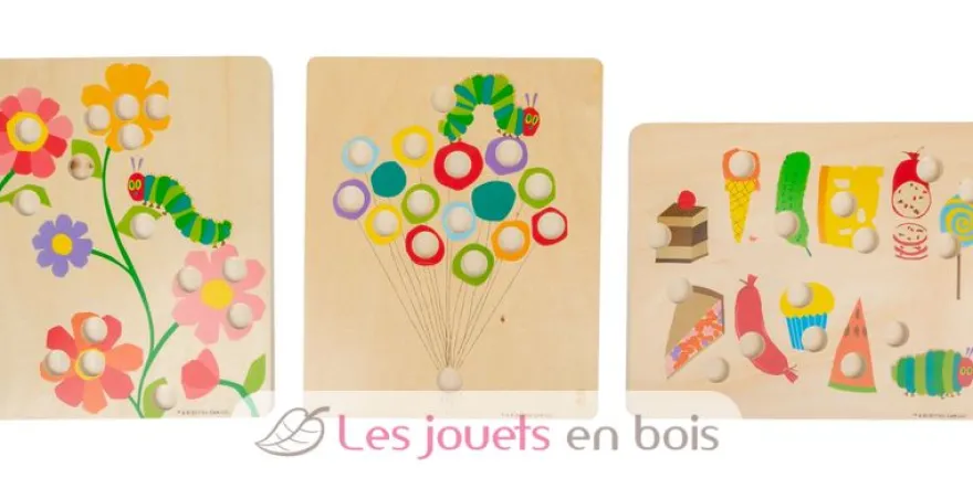 Jeu de couleurs La chenille qui fait des trous - Small Foot company