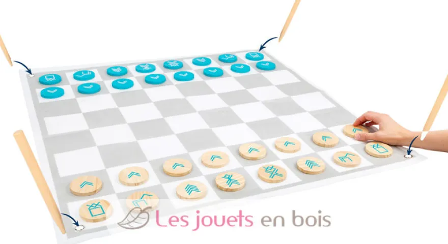 Jeu de dames et échecs - Small Foot company