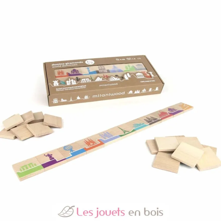 Jeu de domino Globe-trotteur - Milaniwood