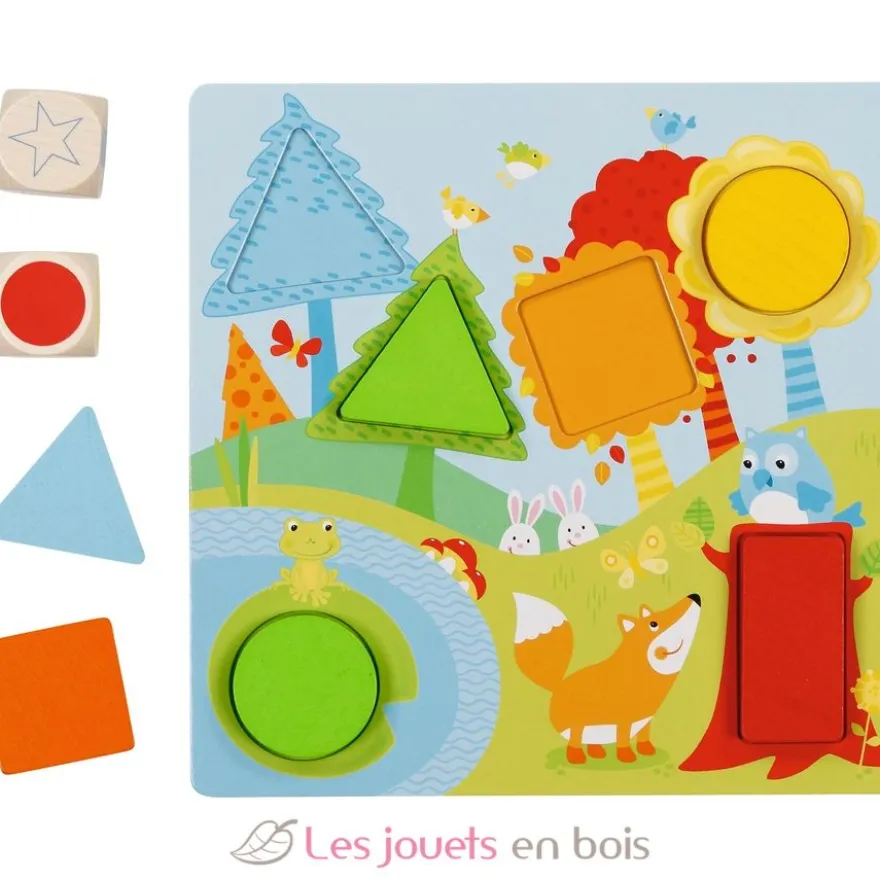 Jeu de dés couleurs et formes - Goki