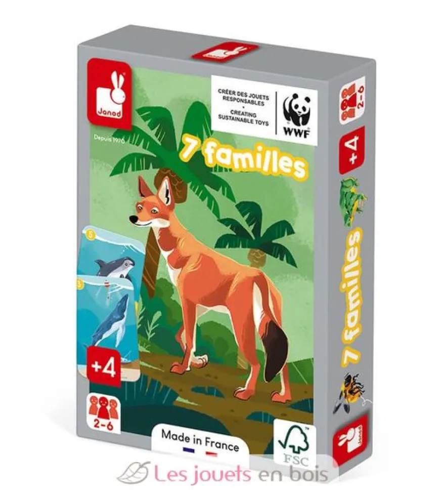 Jeu de 7 Familles le Règne Animal - Janod