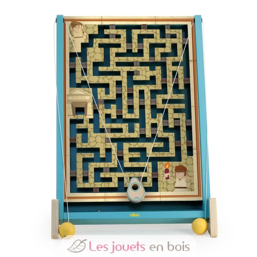 Jeu de labyrinthe à ficelles Routatrous - Bois - Vilac