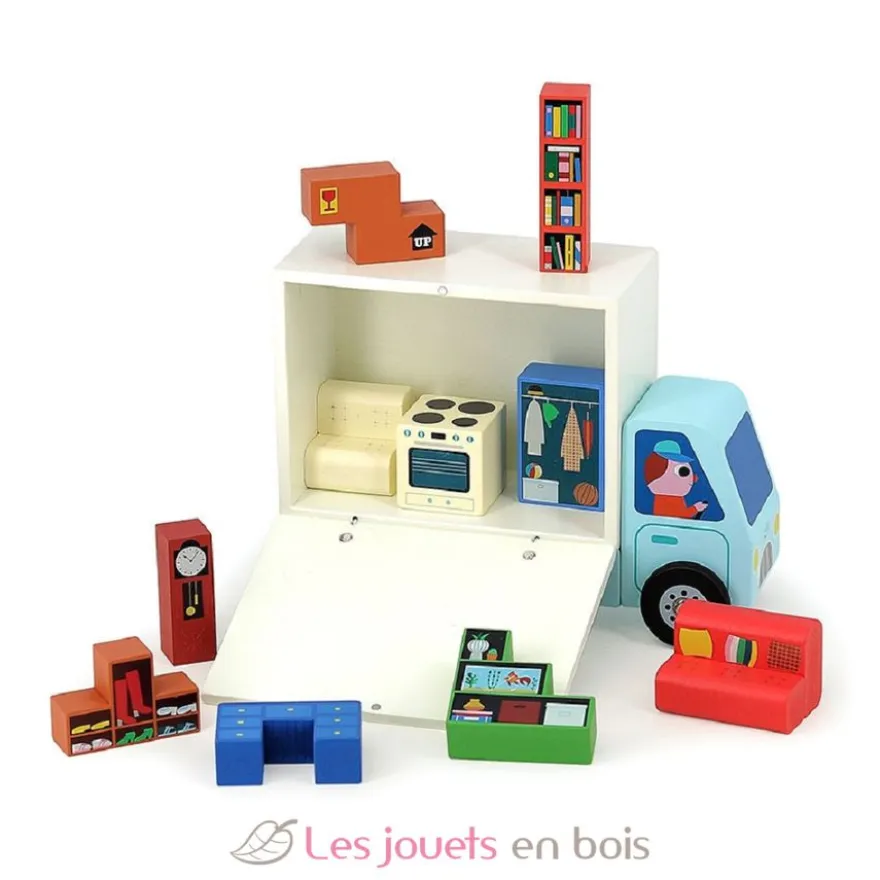 Jeu de logique en bois Déménagement - Vilac