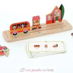 Jeu de logique en bois La ville - Vilac