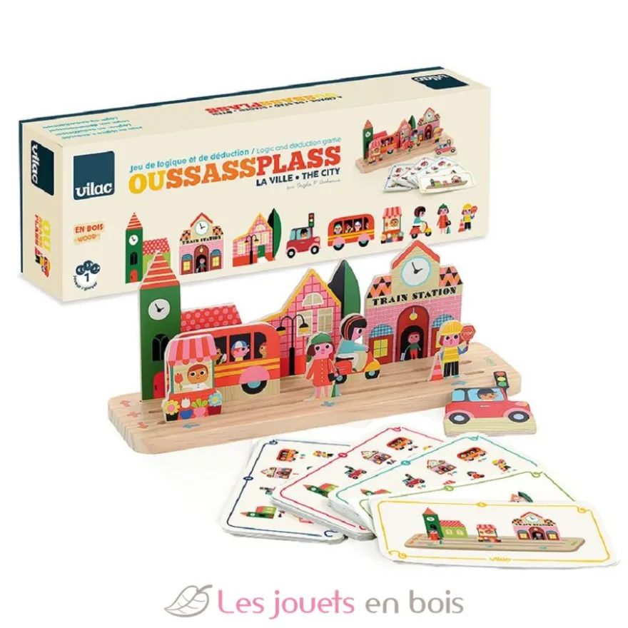 Jeu de logique en bois La ville - Vilac