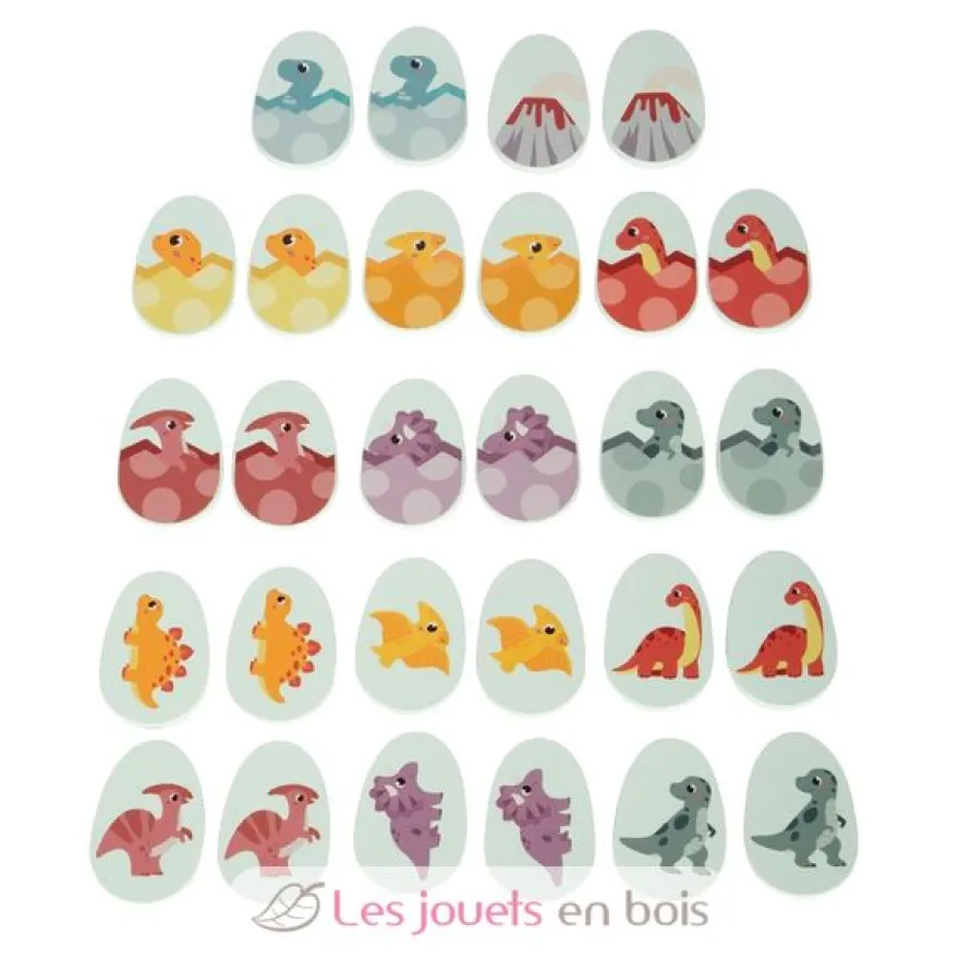 Jeu de mémo Dino en bois - small foot