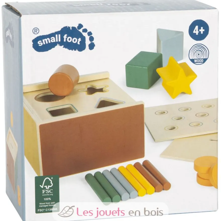 Jeu d'encastrement Montessori en bois - Small foot