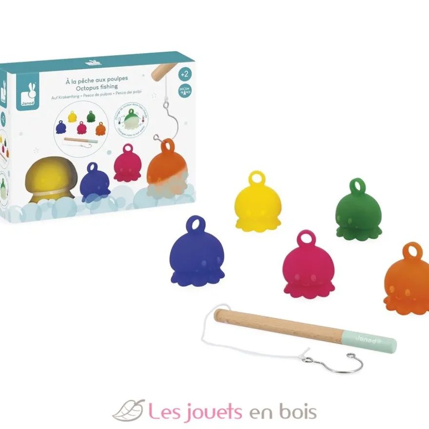 Jeu de pêche à la ligne Poulpes - Dès 2 ans - Janod