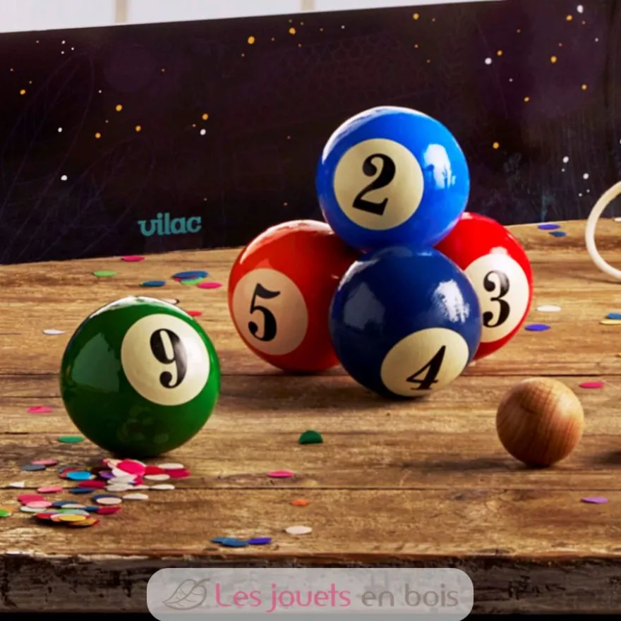 Jeu de pétanque boules de billard - Vilac