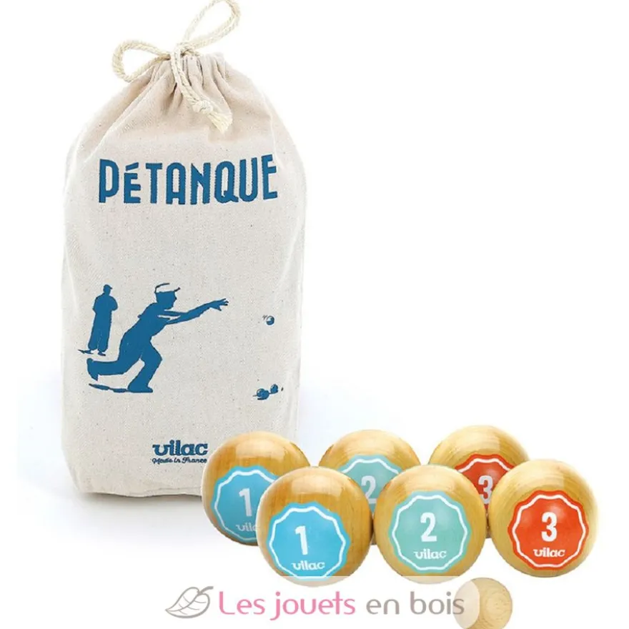 Jeu de pétanque en bois Rétro - Vilac