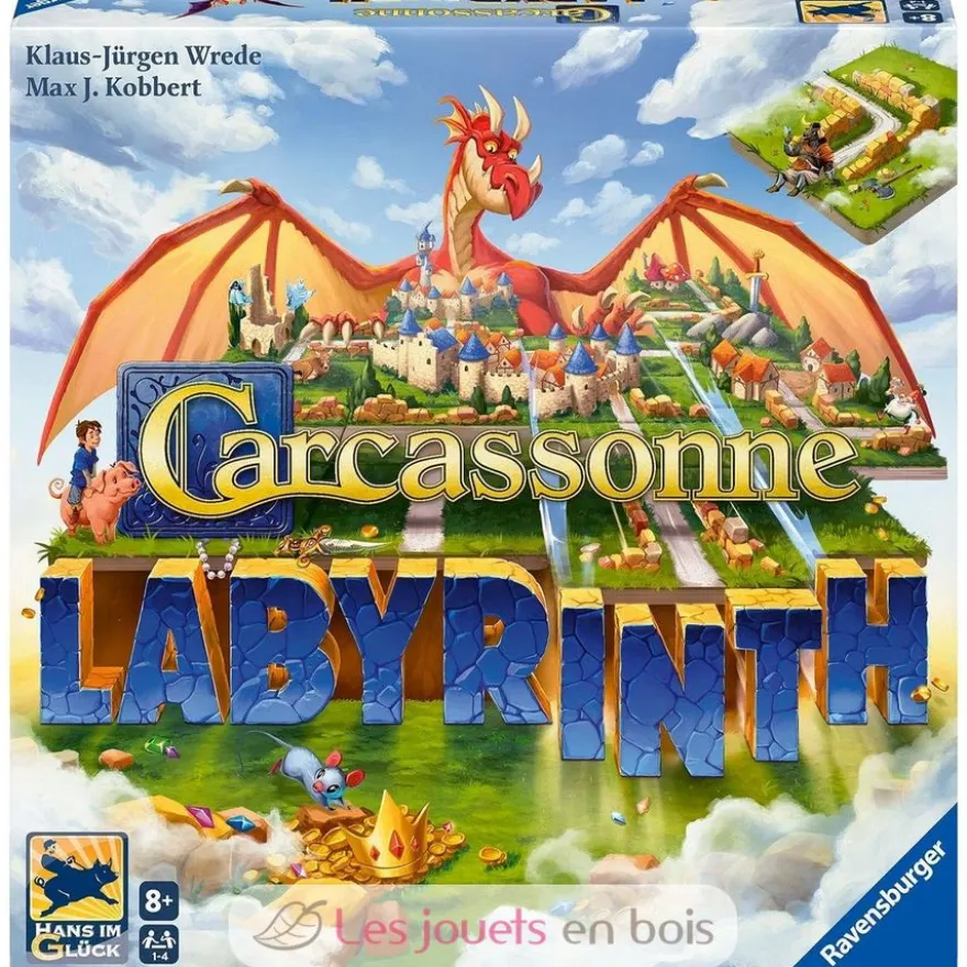 Jeu de société Carcassonne Labyrinth - A partir de 8 ans - Ravensburger