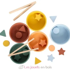 Jeu de tri Montessori avec pince - Small Foot company