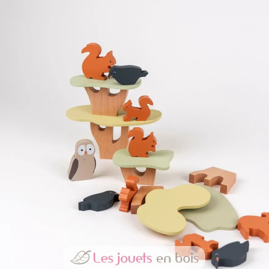 Jeu d'équilibre écureuils en bois - Egmont Toys