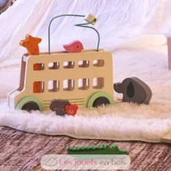 Jeu d’éveil en bois Bus’Animo - Vilac