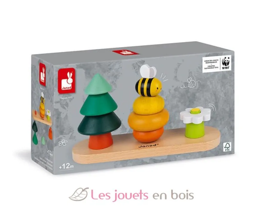 Jeu forêt à empiler en bois - Janod