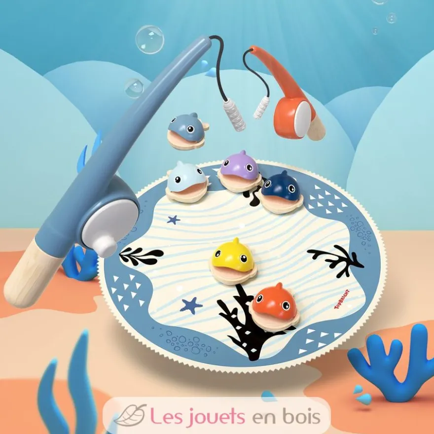 Jeu magnétique Attrape les poissons - Topbright