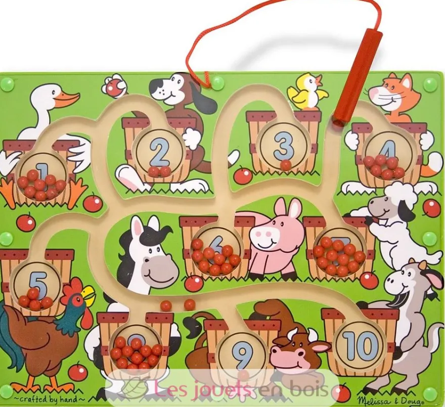 Jeu magnétique Labyrinthe des numéros - Melissa & Doug