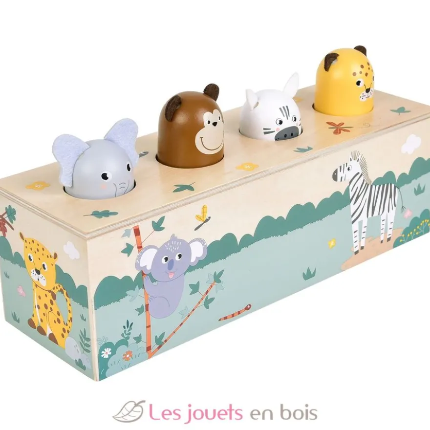 Jeu à pression avec cris des animaux Safari - Small Foot company