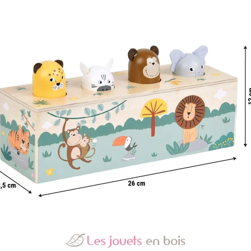 Jeu à pression avec cris des animaux Safari - Small Foot company