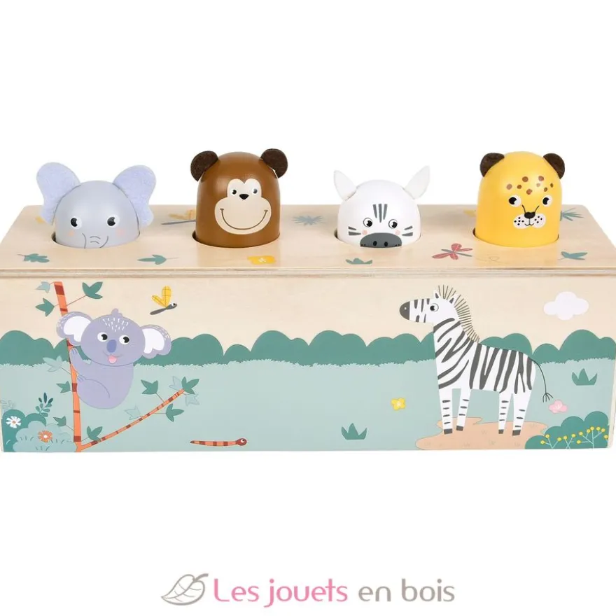 Jeu à pression avec cris des animaux Safari - Small Foot company